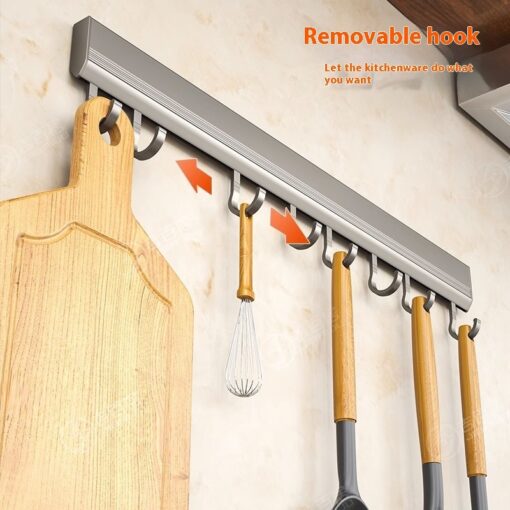 Durable Wall-mounted Punch-free Kitchen Aluminum Hook