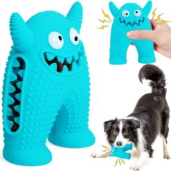 Interactive Dog Chew Teeth Cleaning Squeaky Toy