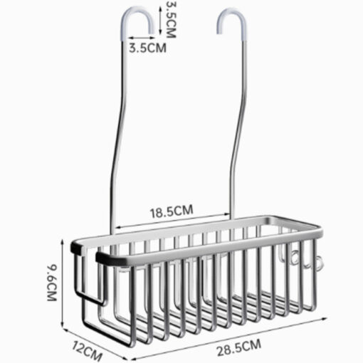 Aluminum Household Punch-free Bathroom Shower Rack - Image 10