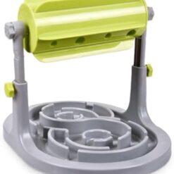 Interactive Pet Food Puzzle Treat Dispensing Slow Feeder Bowl