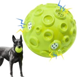 Interactive Magical Squeaky Sound Elastic Rubber Pet Chew Toy