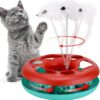Interactive Roller Tracks Catnip Spring Pet Balls Teaser Toy