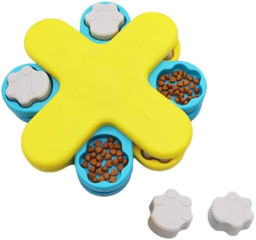Interactive IQ Training Dog Food Puzzle Feeder Dispenser Toy