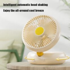 Remote Control Rechargeable Auto Oscillation USB Fan