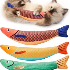 Interactive Saury Fish Catnip Crinkle Sound Toy