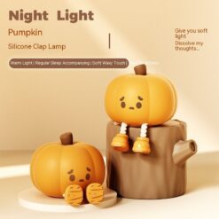 Durable Silicone Pumpkin Night Light Lamp