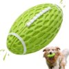Durable Squeaky Rugby Dog Chewer Ball Toy