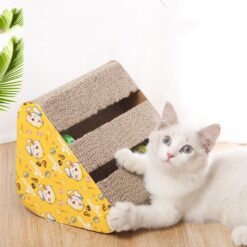 Triangle Corrugated Paper Cat Scratching Board Toy