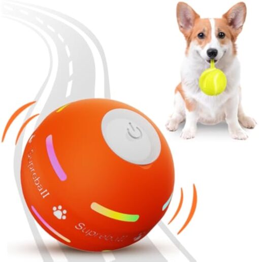 Interactive USB Rechargeable Automatic Rolling Pet Ball Toy