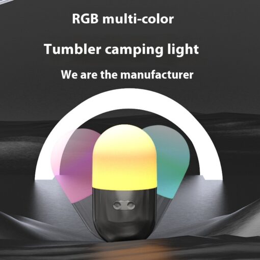 Portable LED Light Camping Charging RGB Small Night Lamp