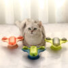 Interactive Rotating Airplane Dizziness Food Leakage Cat Toy