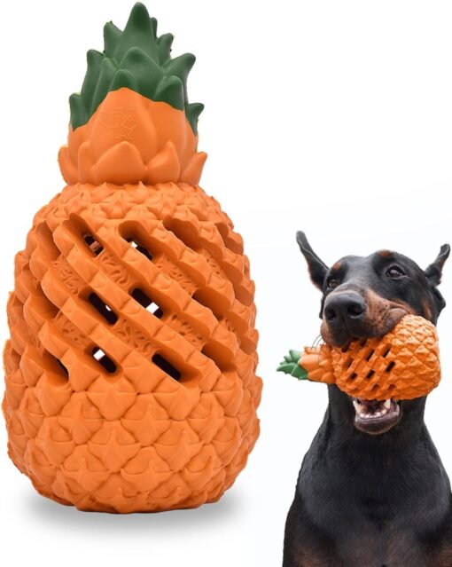 Multipurpose Rubber Pineapple Dog Chew Teething Toy