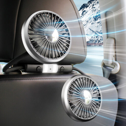 Multi-Directional Double-headed Car Seat Cooling Fan