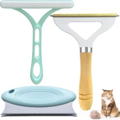 Portable Pet Hair Lint Remover Carpet Scraper Cleaner Brush