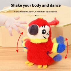 Portable USB Rechargeable Simulation Electric Parrot Doll Toy