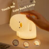 Cute Duck LED Night Light USB Rechargeable Silicone Lamp