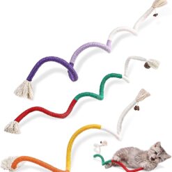 Interactive Cotton Rope Teeth Cleaning Cat Chew Toy