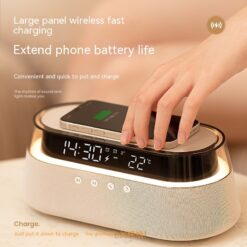 Multi-functional Wireless Charging Night Light Alarm Clock