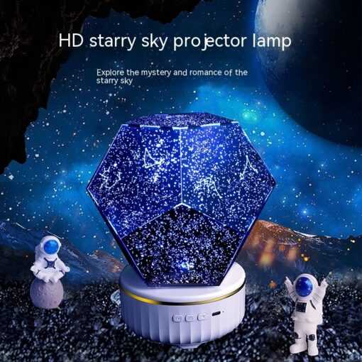 Creative Rotating Starry Sky Projection Small Night Lamp