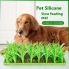 Creative Grass Brush Silicone Slow Food Feeder Lick Mat