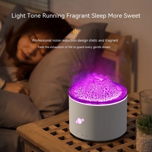 Colorful Simulation Volcano Aroma Diffuser Night Lamp