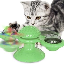 Multi-functional Silicone Cat Windmill Suction Cup Chew Toy