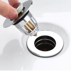 Stainless Steel Kitchen Bounce Pop-up Drain Strainer