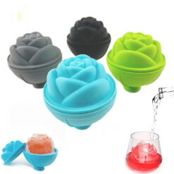 Multipurpose Silicone Rose Shape Ice Cube Mold