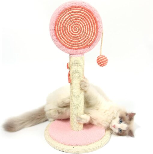 Interactive Cute Cat Scratching Post Hanging Ball Toy