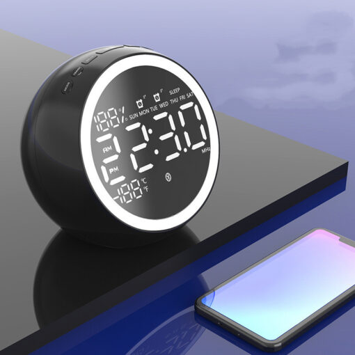 Multifunction LCD Display Alarm Clock Speaker