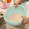 Multifunctional Kitchen Household Rice Drain Strainer Bowl