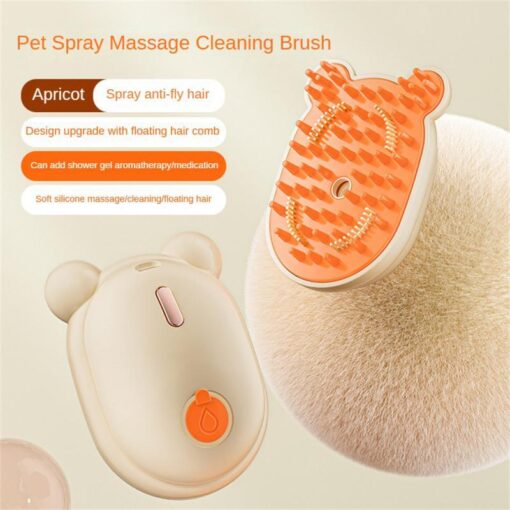 Multifunctional USB Charging Cat Hair Removal Steam Comb