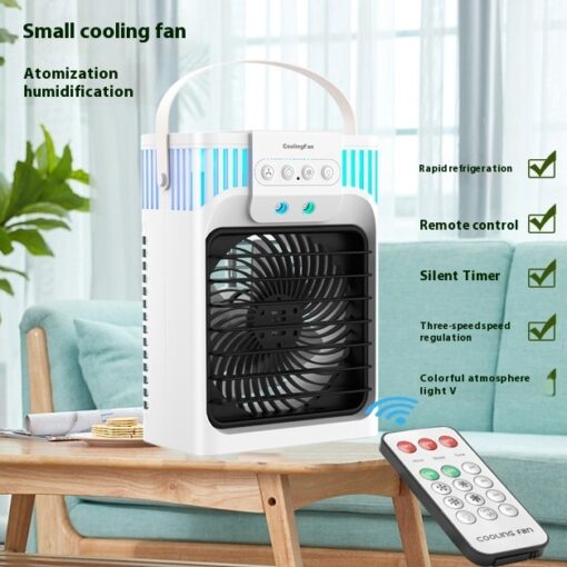 Portable USB Desktop Spray Air Conditioner Humidifier Fan