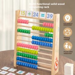 Multifunctional Ten Speed Wooden Arithmetic Math Educational Toy