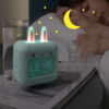 Children's Rabbit-shaped Musical Clock Night Light