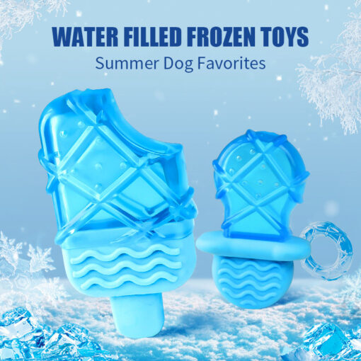 Water Filled Ice Cold Popsicle Cooling Stick Dog Teething Toy