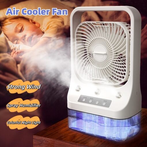 USB Rechargeable Household Water Air Cooled Conditioning Fan