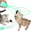 Interactive Silicone Rechargeable Cat Swinging Tail Toy