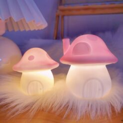 Multipurpose Cute Mushroom Night Light Lamp