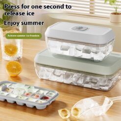 Household Silicone Press Type Ice Cube Mold Tray