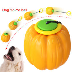 Pet Training Ball Molar Squeaky Pumpkin Teething Toy