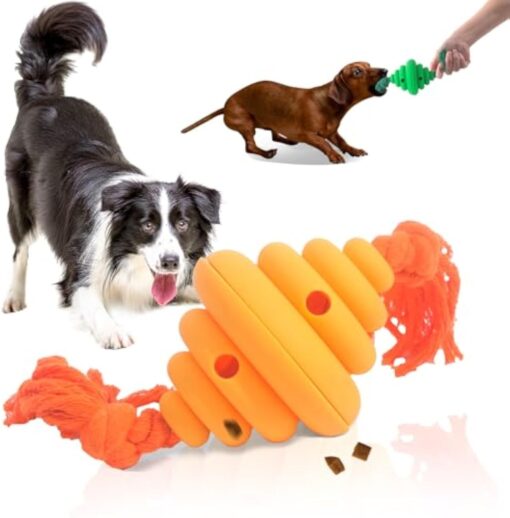 Leaking Food Dog Ball Knot Rope Training Chew Toy