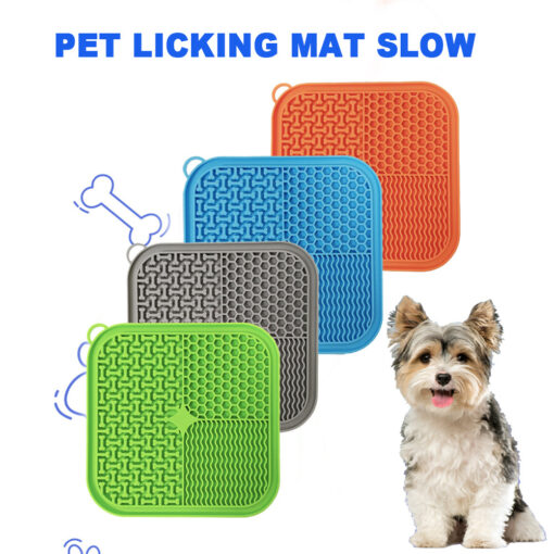 Multifunction Suction Cup Dog Licking Slow Feeder Mat