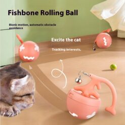 Automatic Obstacle Detection Electric Cat Teasing Rolling Ball