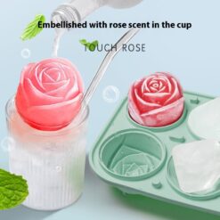 Multifunctional Household Rose Shape Ice Hockey Mold