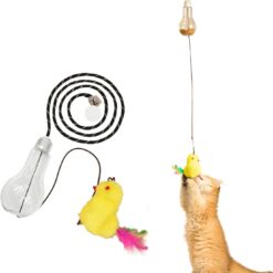 Multifunctional Cat Swinging Sound Retractable Teaser Toy