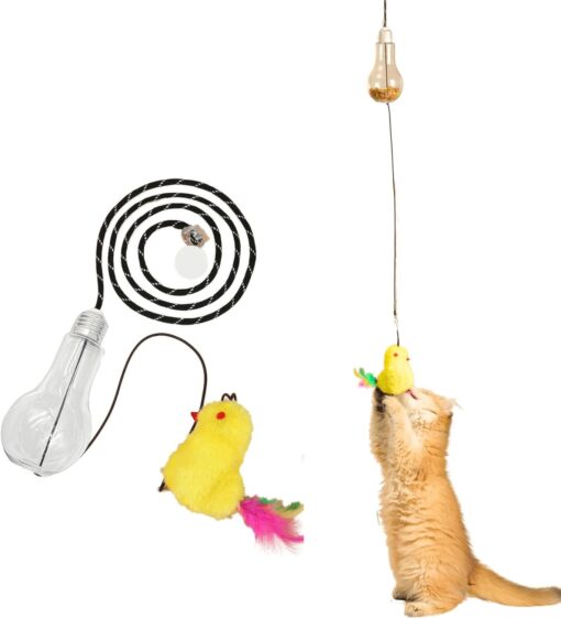 Multifunctional Cat Swinging Sound Retractable Teaser Toy