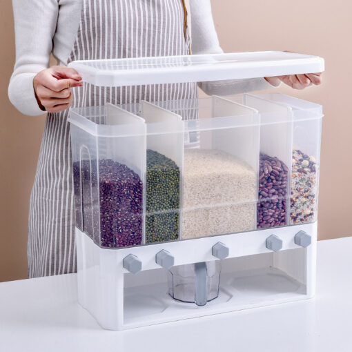 Multi-function Wall-mounted Partitioned Grains Sealed Tank