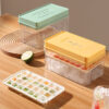 Portable Ice Cube Mold Tray Maker Storage Box