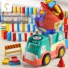 Automatic Electric Domino Stirring Car Educational Toy